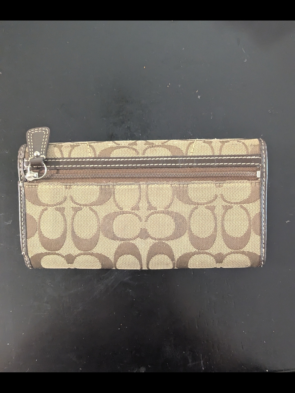 Coach Signature Canvas Buckle Wallet - Brown - Picture 5 of 5